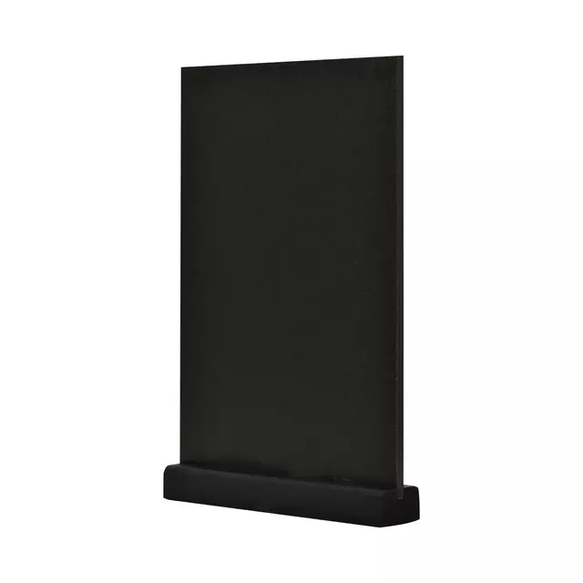 Een Krijtbord Europel tafelmodel A4 staand zwart koop je bij De Joma BV