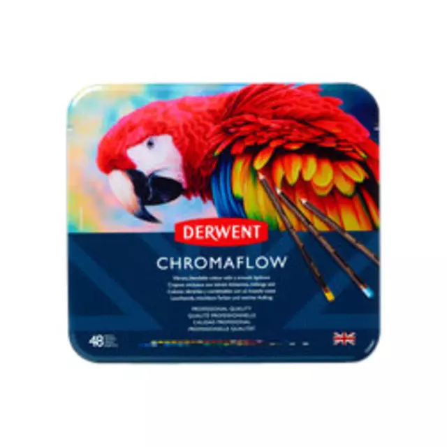 Een Kleurpotloden Derwent Chromaflow set à 48 kleuren koop je bij De Joma BV
