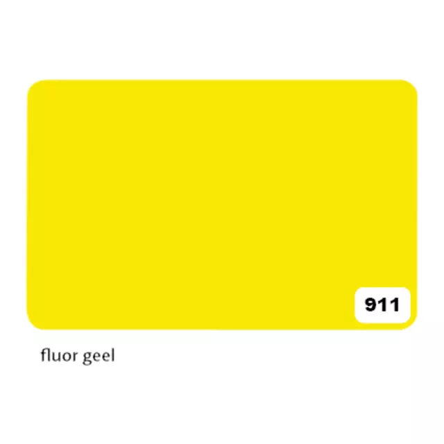 Een Etalagekarton Folia 1-zijdig 48x68cm 380gr nr911 fluor geel koop je bij iPlusoffice