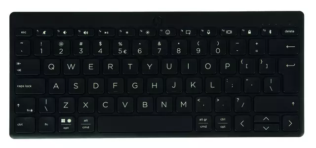 Een Toetsenbord HP 355 compact multi-device Qwerty zwart koop je bij De Joma BV
