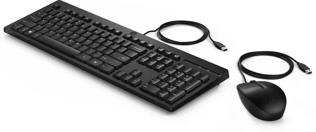 Een Toetsenbord + muis HP 225 zwart koop je bij All Office Kuipers BV