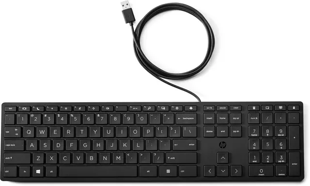 Een Toetsenbord HP 320K zwart koop je bij All Office Kuipers BV