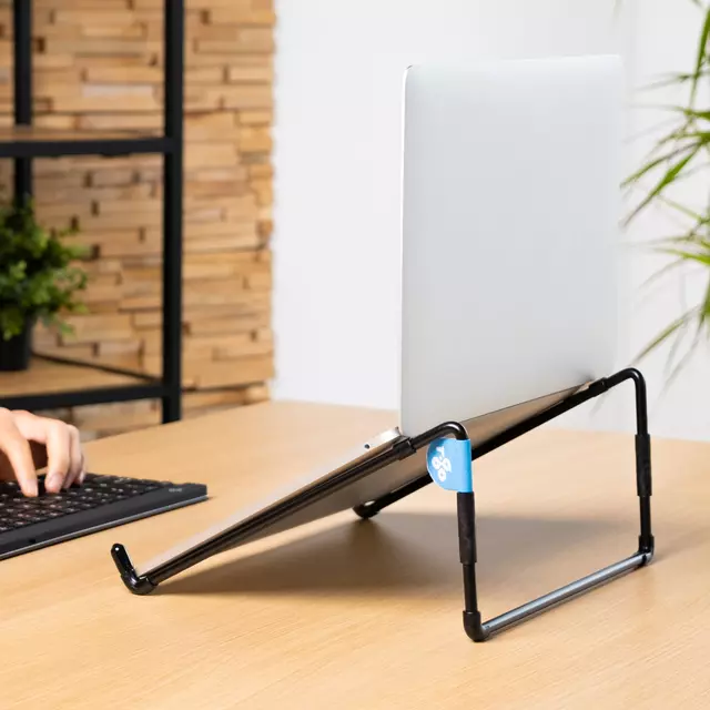 Een Laptopstandaard R-Go Travel Zwart koop je bij All Office Kuipers BV