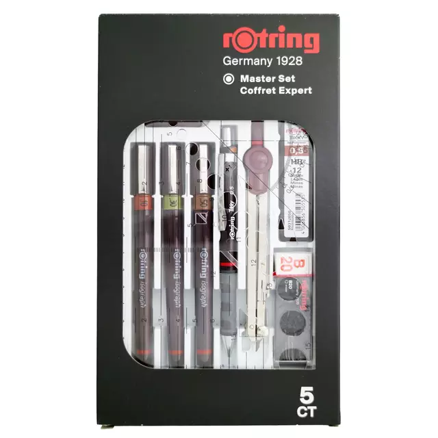 Een Tekenset rOtring Isograph Master 10-delig koop je bij Topkantoor Repro Creatief