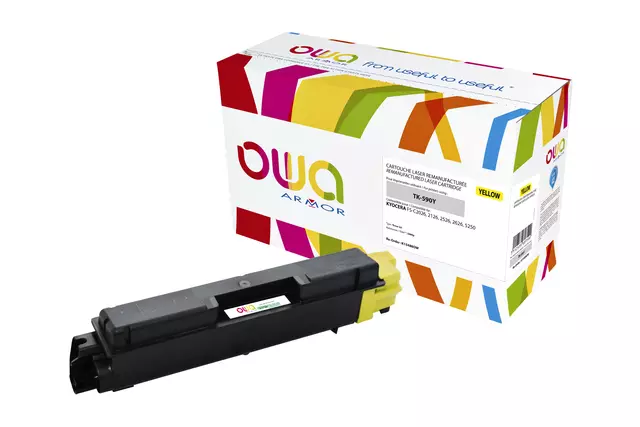 Een Toner OWA alternatief tbv Kyocera TK-590Y geel koop je bij iPlusoffice