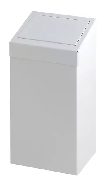 Een Poubelle à clapet Vepa bins 50L métal blanc koop je bij QuickOffice BV