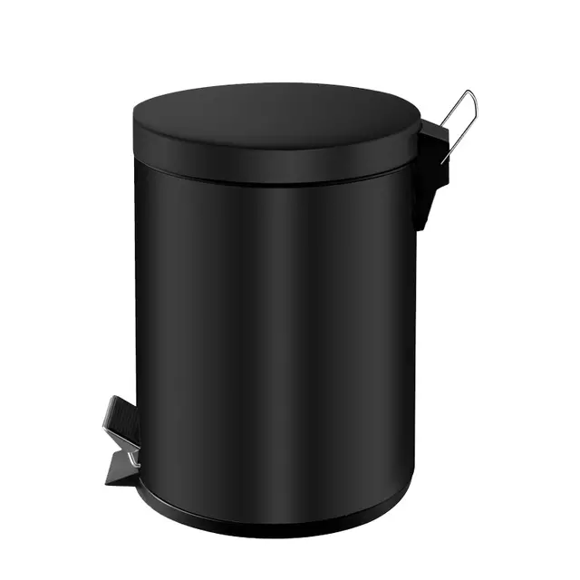Een Afvalbak Vepa Bins pedaalemmer 5 liter zwart koop je bij De Joma BV