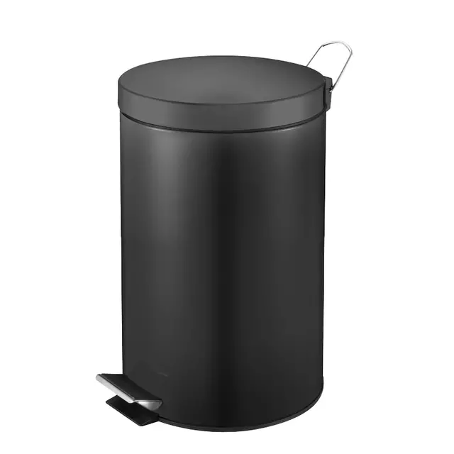 Een Afvalbak Vepa Bins pedaalemmer 12 liter zwart koop je bij All Office Kuipers BV