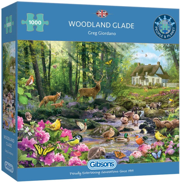 Puzzel Gibsons Woodland Glade 1000st