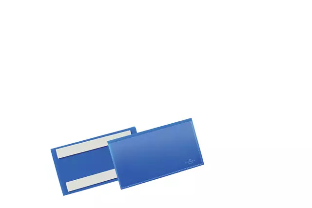 Een Documenthoes Durable zelfklevend 150x67mm blauw koop je bij All Office Kuipers BV