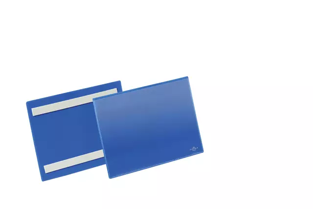 Een Documenthoes Durable zelfklevend A5 liggend blauw koop je bij All Office Kuipers BV