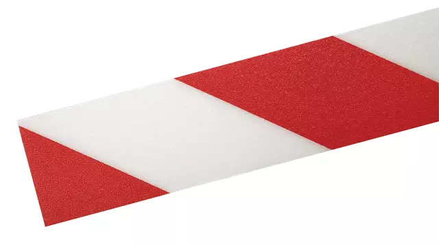 Een Vloermarkeringstape DURALINE 50mmx30m rood wit koop je bij All Office Kuipers BV