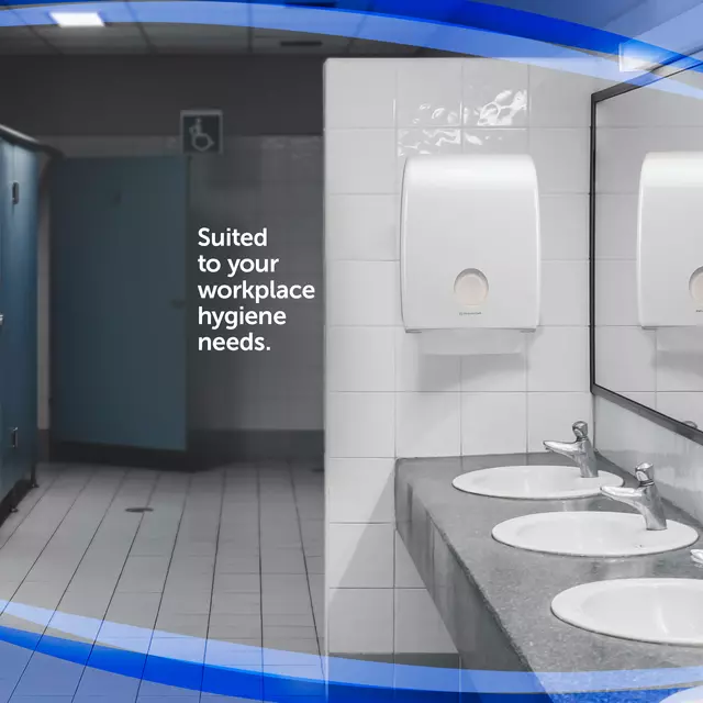 Een Handdoekdispenser Aquarius 6945 voor i-vouw wit koop je bij All Office Kuipers BV