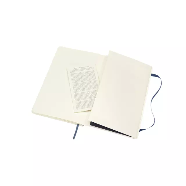 Een Notitieboek Moleskine large 130x210mm lijn soft cover sapphire blue koop je bij De Joma BV