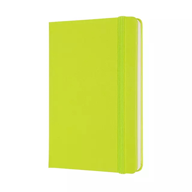 Een Notitieboek Moleskine pocket 90x140mm blanco hard cover lemon green koop je bij De Joma BV