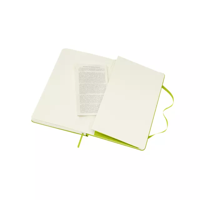 Een Notitieboek Moleskine large 130x210mm lijn hard cover lemon green koop je bij De Joma BV