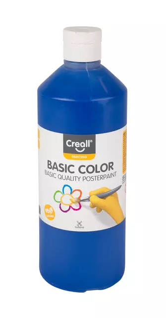 Een Plakkaatverf Creall basic donkerblauw 500ml koop je bij QuickOffice BV