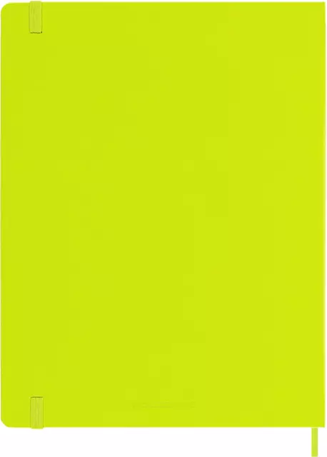 Een Notitieboek Moleskine XL 190x250mm blanco hard cover lemon green koop je bij De Joma BV