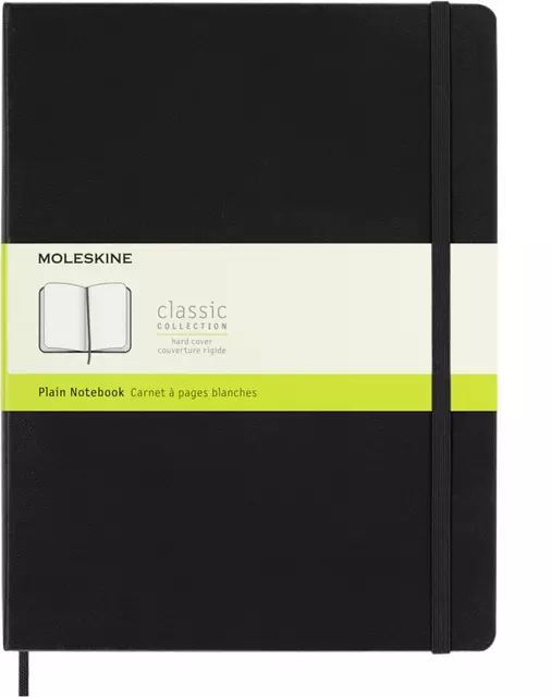 Een Notitieboek Moleskine XL 190x250 blc hc zw koop je bij All Office Kuipers BV