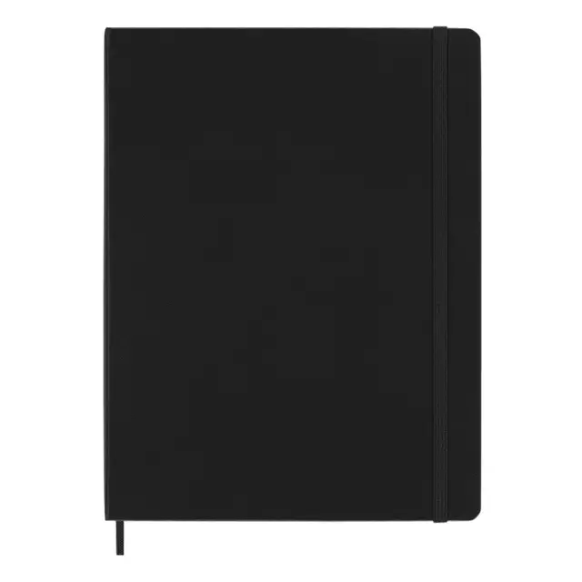 Een Carnet Moleskine XL 190x250mm uni couverture rigide noir koop je bij QuickOffice BV