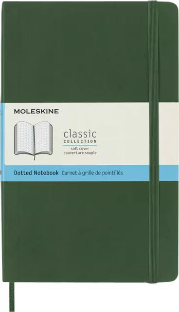 Een Notitieboek Moleskine large 130x210 dot sc myrt gn koop je bij All Office Kuipers BV