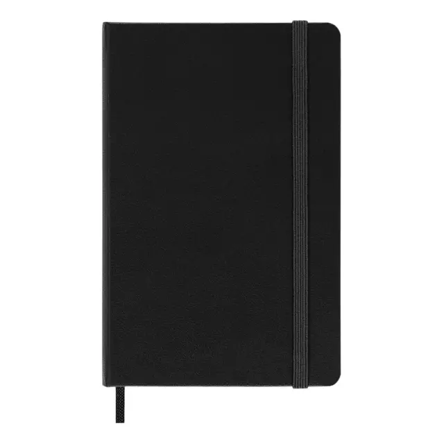 Een Notitieboek Moleskine pocket 90x140mm ruit 5x5mm hard cover zwart koop je bij De Joma BV