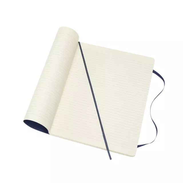 Een Notitieboek Moleskine XL 190x250mm lijn soft cover sapphire blue koop je bij iPlusoffice