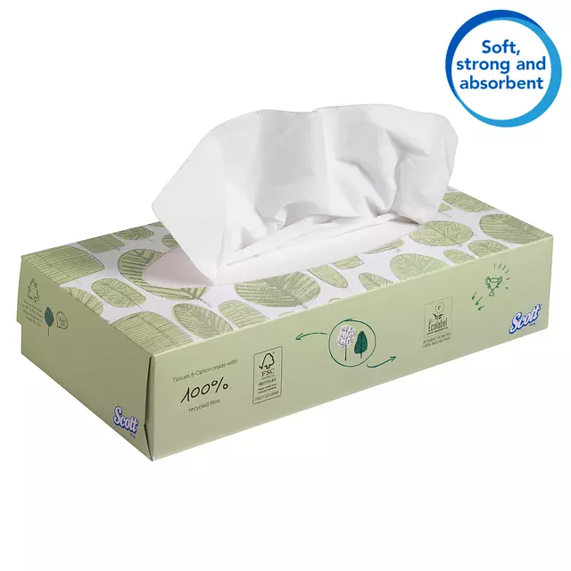 Een Facial tissues Scott 8837 2-laags standaard wit koop je bij All Office Kuipers BV