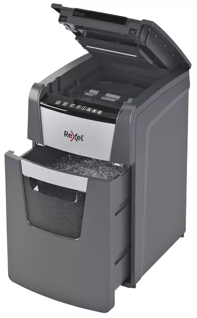 Een Papiervernietiger Rexel Optimum Auto+ 130M snippers 2x15mm koop je bij All Office Kuipers BV