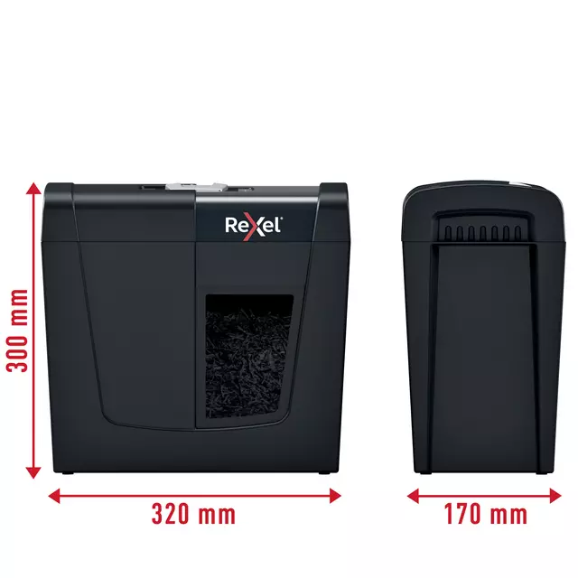 Een Papiervernietiger Rexel Secure X6 snippers 4x40mm koop je bij All Office Kuipers BV