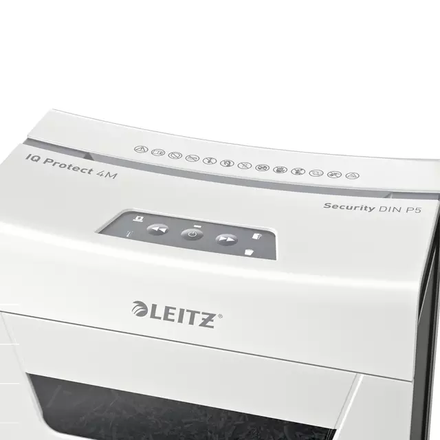 Een Papiervernietiger Leitz IQ Protect Prem 4M 2x15mm koop je bij All Office Kuipers BV