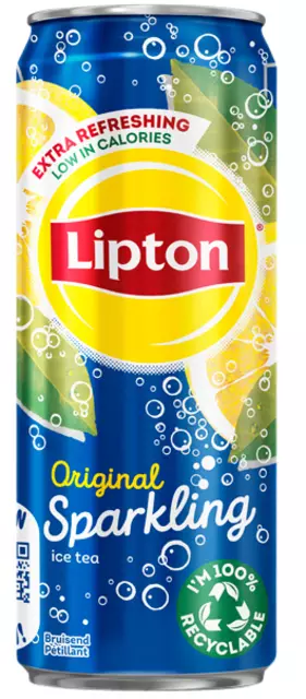 Een Frisdrank Lipton Ice Tea sparkling blik 330ml koop je bij De Joma BV