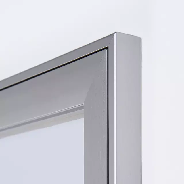 Een Vitrinebord Quantore luxe 9x A4 zilver koop je bij Quality Office Supplies