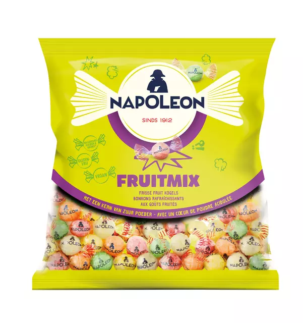 Een Snoep Napoleon fruitmix zak 1kg koop je bij All Office Kuipers BV