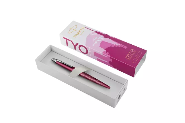 Een Balpen Parker Jotter special edition Tokyo pink CT medium koop je bij De Joma BV