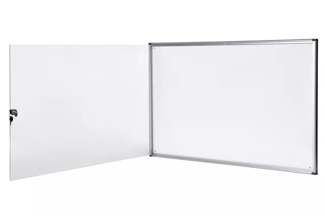 Een Binnenvitrine wand MAULextraslim whiteboard 8xA4 met slot koop je bij De Joma BV