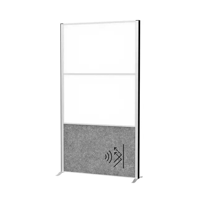 Een Cloison acoustique MAUL 100x180 2x tableau blanc, 1x gris foncé/alu pied koop je bij QuickOffice BV