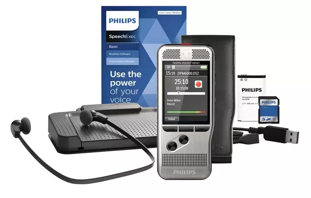 Een Dicteerapparaat Philips PocketMemo DPM6700 koop je bij All Office Kuipers BV