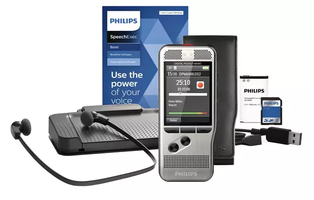 Een Dicteerapparaat Philips PocketMemo DPM6700 koop je bij van Kerkvoorde & Hollander B.V.