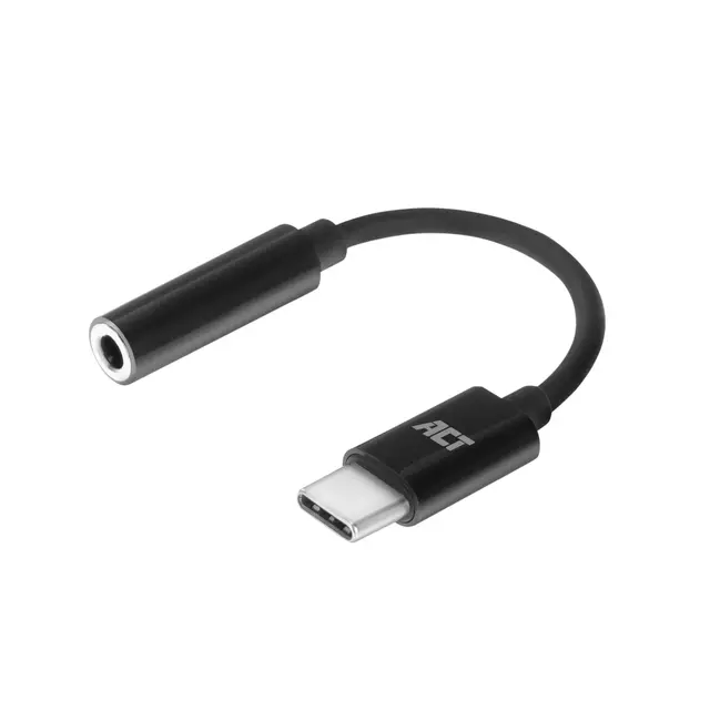 Een Adapter ACT USB-C naar 3.5mm audio jack 0.1 meter koop je bij All Office Kuipers BV
