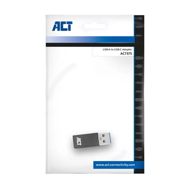 Een Adapter ACT USB-A naar USB-C USB 3.2 Gen.1 koop je bij All Office Kuipers BV