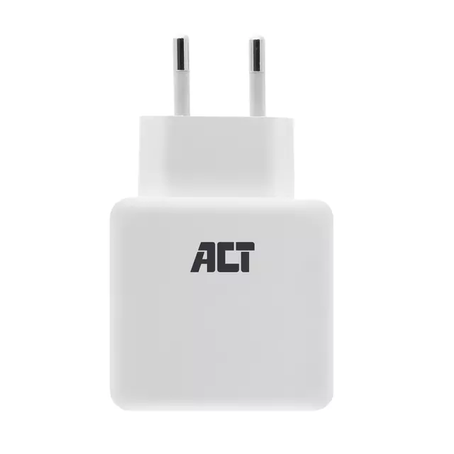Een Oplader ACT USB 2 poorts Quickcharge 30W wit koop je bij All Office Kuipers BV