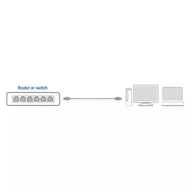 Een Kabel ACT CAT6 Network koper 2 meter zwart koop je bij Kantoorboekhandel Van Atten