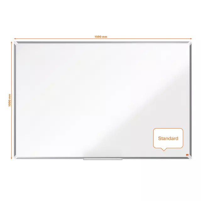 Whiteboard Nobo Premium Plus 100x150cm staal