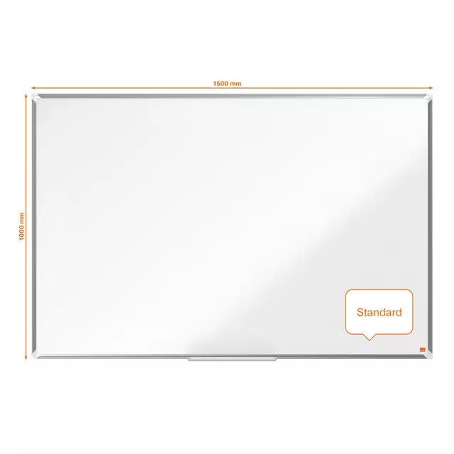 Een Whiteboard Nobo Premium Plus 100x150cm emaille koop je bij De Joma BV