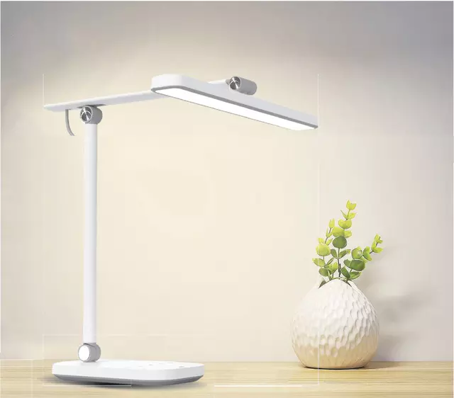 Een Bureaulamp Unilux Pureline LED wit koop je bij All Office Kuipers BV