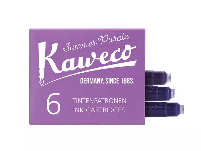 Een Inktpatroon Kaweco aubergine doosje à 6 stuks koop je bij Deska Alles voor Kantoor