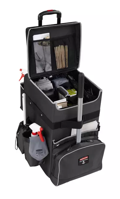 Een Trolley Rubbermaid Executive Quick Cart groot grijs koop je bij Kantorice office & business supplies