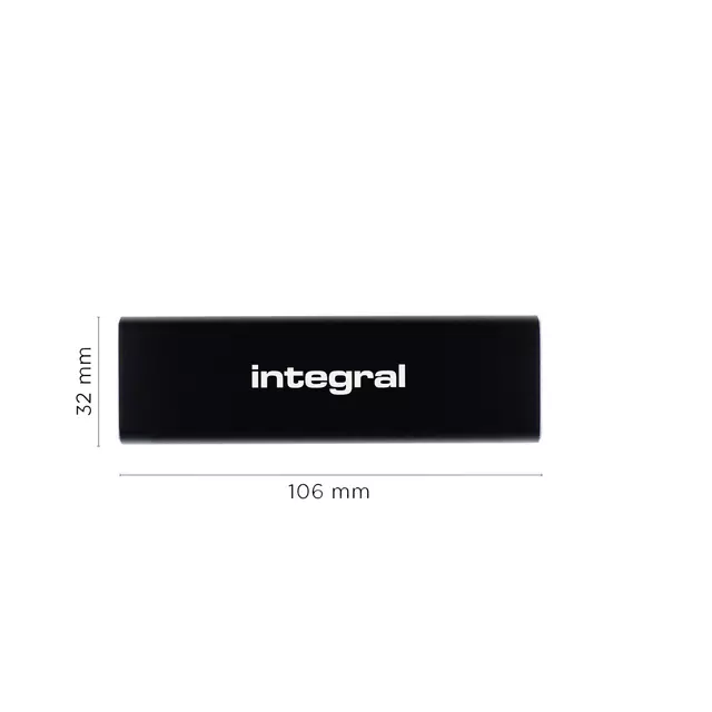 Een SSD Integral USB-C extern portable 3.2 500GB koop je bij Quality Office Supplies