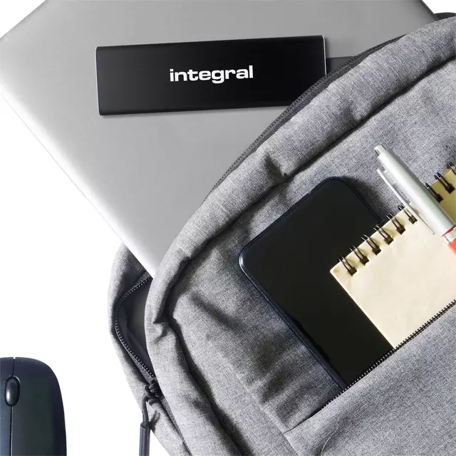Een SSD Integral USB-C extern portable 3.2 500GB koop je bij iPlusoffice